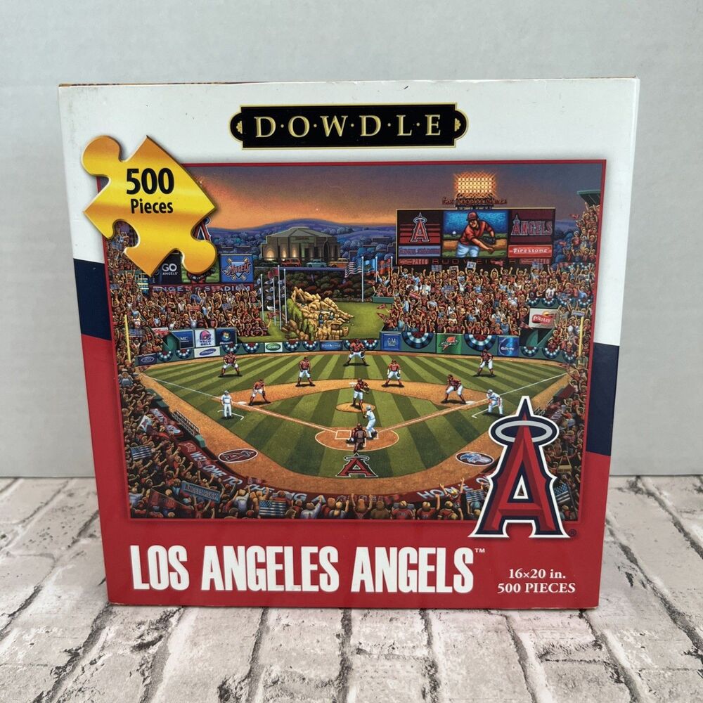 New LOS ANGELES Angeles DOWDLE PUZZLES MLB Trademark (888584) 16x20” 500 Pcs.